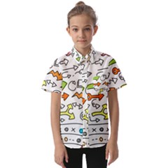 Desktop - A 001 Kids  Short Sleeve Shirt