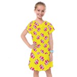 Pink Gift Boxes Yellow Kids  Drop Waist Dress