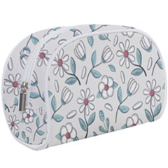 Flowers Pattern Make Up Case (large)