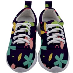 Colorful Floral Kids Athletic Shoes by hanggaravicky2