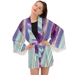 Color Acrylic Paint Art Long Sleeve Kimono by artworkshop