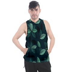 Plant Leaves Men s Sleeveless Hoodie by artworkshop