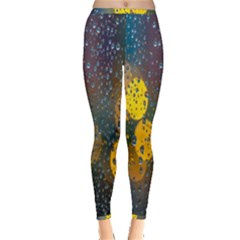 Raindrops Water Inside Out Leggings by artworkshop