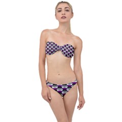 Hackers Town Void Mantis Hexagon Asexual Ace Pride Flag Classic Bandeau Bikini Set by WetdryvacsLair