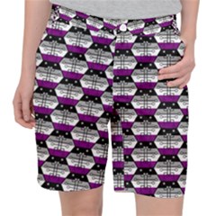 Hackers Town Void Mantis Hexagon Asexual Ace Pride Flag Pocket Shorts by WetdryvacsLair