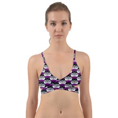 Hackers Town Void Mantis Hexagon Asexual Ace Pride Flag Wrap Around Bikini Top by WetdryvacsLair