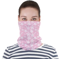 Pink-floral-background Face Seamless Bandana (adult) by Jancukart