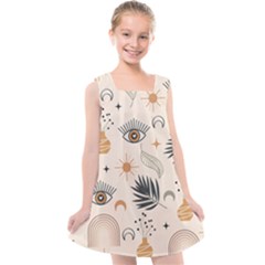 Bohemian Eye Kids  Cross Back Dress by HWDesign