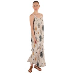 Bohemian Eye Cami Maxi Ruffle Chiffon Dress by HWDesign