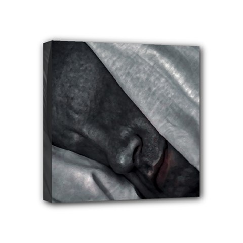 Monster Man Sleeping Mini Canvas 4  X 4  (stretched) by dflcprintsclothing