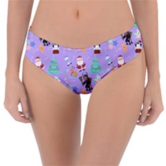 Purple Krampus Christmas Reversible Classic Bikini Bottoms by NerdySparkleGoth