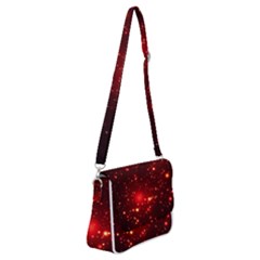 Firework-star-light-design Shoulder Bag With Back Zipper