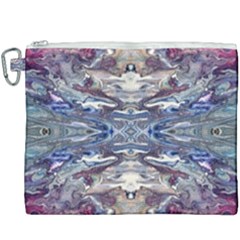 Abstract Pouring Canvas Cosmetic Bag (xxxl) by kaleidomarblingart
