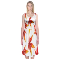 Abstract-b 001 Midi Sleeveless Dress by nate14shop