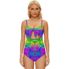 Liquidy Rainbow Knot Front One-piece Swimsuit by Thespacecampers