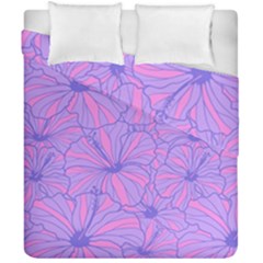 Flower-b 001 Duvet Cover Double Side (california King Size)