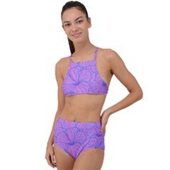 Flower-b 001 High Waist Tankini Set