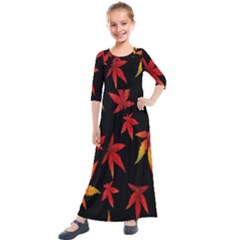 Hd-wallpaper-b 001 Kids  Quarter Sleeve Maxi Dress by nate14shop