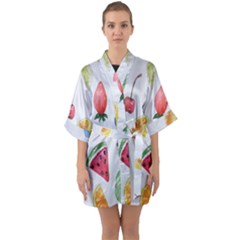 Hd-wallpaper-b 012 Half Sleeve Satin Kimono  by nate14shop