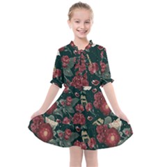Magic Of Roses Kids  All Frills Chiffon Dress by HWDesign