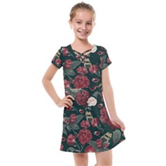Magic Of Roses Kids  Cross Web Dress by HWDesign