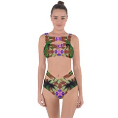 Fractal-abstract-flower-floral- -- Bandaged Up Bikini Set 