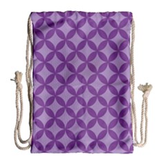 Purple-background Drawstring Bag (large) by nate14shop