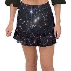 James Webb Space Telescope Deep Field Fishtail Mini Chiffon Skirt by PodArtist