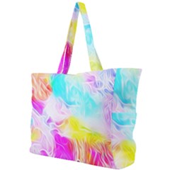 Background-drips-fluid-colorful Simple Shoulder Bag by Jancukart