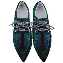 Technology-artificial-intelligence Pointed Oxford Shoes by Jancukart