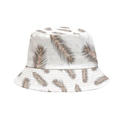 Christmas-seamless-pattern-with-gold-fir-branches Inside Out Bucket Hat by nate14shop