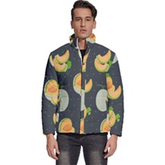 Melon-whole-slice-seamless-pattern Men s Puffer Bubble Jacket Coat by nate14shop