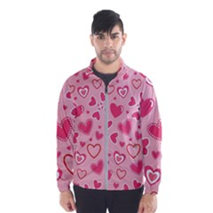 Scattered-love-cherry-blossom-background-seamless-pattern Men s Windbreaker by nate14shop