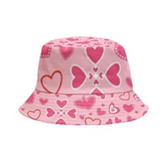 Scattered-love-cherry-blossom-background-seamless-pattern Inside Out Bucket Hat by nate14shop