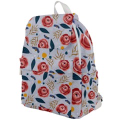 Seamless-floral-pattern Top Flap Backpack