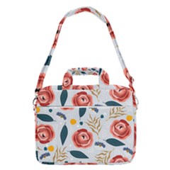 Seamless-floral-pattern Macbook Pro 13  Shoulder Laptop Bag  by nate14shop