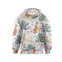 Seamless-pattern-with-rabbit Kids  Pullover Hoodie View2