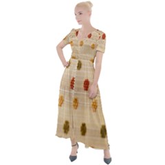 Tissue Button Up Short Sleeve Maxi Dress by nate14shop