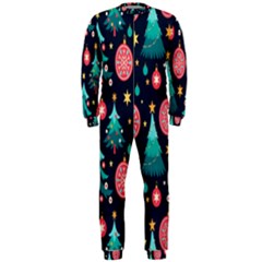 Hand-drawn-flat-christmas-pattern Onepiece Jumpsuit (men) by nate14shop