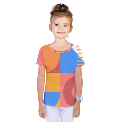 Geometric Series  Kids  One Piece Tee by Sobalvarro