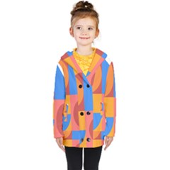 Geometric Series  Kids  Double Breasted Button Coat by Sobalvarro