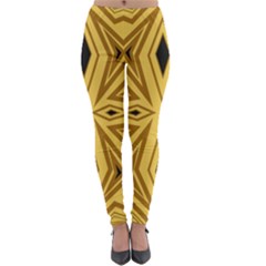 Abstract Pattern Geometric Backgrounds Lightweight Velour Leggings by Eskimos