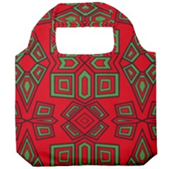 Abstract Pattern Geometric Backgrounds Foldable Grocery Recycle Bag by Eskimos