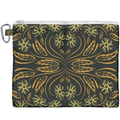 Folk Flowers Print Floral Pattern Ethnic Art Canvas Cosmetic Bag (xxxl) by Eskimos