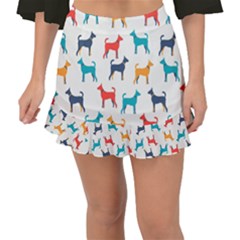 Animal-seamless-vector-pattern-of-dog-kannaa Fishtail Mini Chiffon Skirt by nate14shop