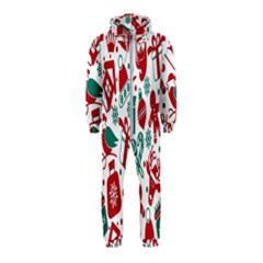 Chrismas Pattern Hooded Jumpsuit (kids) by nate14shop