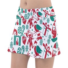 Chrismas Pattern Classic Tennis Skirt by nate14shop