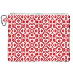 Background-heart Canvas Cosmetic Bag (xxl) by nate14shop