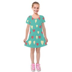 Love Kids  Short Sleeve Velvet Dress by nate14shop