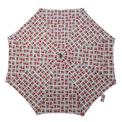 Spanish Love Phrase Motif Pattern Hook Handle Umbrellas (large) by dflcprintsclothing